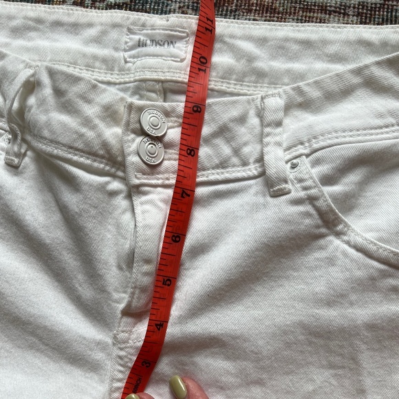 Hudson Cropped White Jeans Size 29 - Picture 7 of 10